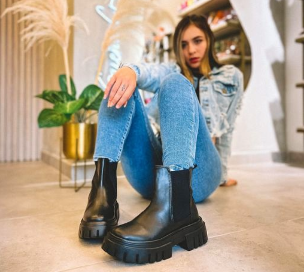 botas de moda largas en plataforma para mujer color negro Comprar tienda onlineshoppingcenterg Colombia centro de compras en linea osc1